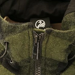 Swanndri Hudson Wool Mens Hoodie Olive/Black Check XL -Swanndri Sales 105251 4 n y 4