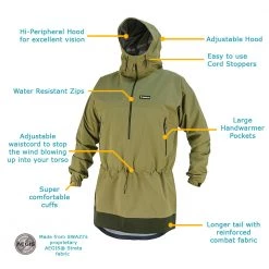 Swazi Tahr Ultralite Mens Lightweight Shell Jacket Sage -Swanndri Sales 133520 4 n y