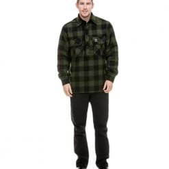Swanndri Ranger Extreme Wool Mens Long Sleeve Shirt Olive/Black Check 8 Swanndri Ranger Extreme Wool Mens Long Sleeve Shirt Olive/Black Check -Swanndri Sales 159414 4 n y