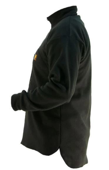 Swazi Polar Fleece Mens Bush Shirt Black 5 Swazi Polar Fleece Mens Bush Shirt Black - Image 3