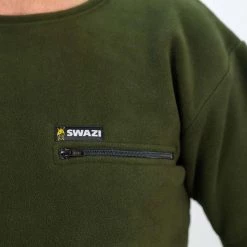 Swazi Bushmans Fleece Mens T-Shirt Olive