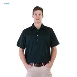 Swanndri Mens Paihia Short Sleeve Cotton Shirt Black -Swanndri Sales 55965 3 1