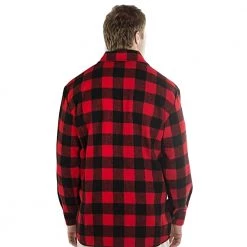 Swanndri Ranger Wool Zip Front Mens Bush Shirt Red Black -Swanndri Sales 59518 2