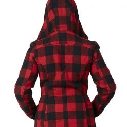 Swanndri Womens Seattle Wool Hoodie Red/Black Check 18 6 Swanndri Womens Seattle Wool Hoodie Red/Black Check 18 -Swanndri Sales 983 14213 6526