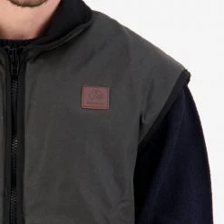 Swanndri Foxton Wool Lined Mens Oilskin Vest Brown 17 Swanndri Foxton Wool Lined Mens Oilskin Vest Brown -Swanndri Sales 9 2 28