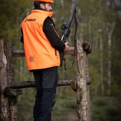 Swazi The Wild WBF Mens Vest Blaze Orange 11 Swazi The Wild WBF Mens Vest Blaze Orange -Swanndri Sales backaction 4