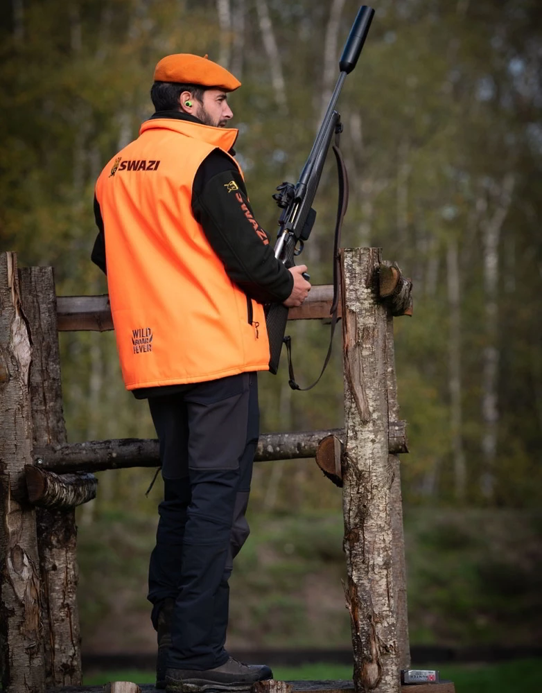 Swazi The Wild WBF Mens Vest Blaze Orange 5 Swazi The Wild WBF Mens Vest Blaze Orange - Image 3