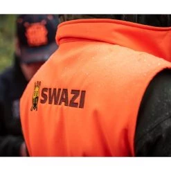Swazi The Wild WBF Mens Vest Blaze Orange 13 Swazi The Wild WBF Mens Vest Blaze Orange -Swanndri Sales backswazilogo 4