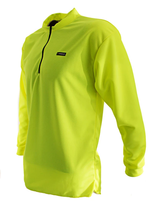 Swazi Quick-Dry High Visibility Long Sleeve Shirt Fluoro Yellow Small 2 Swazi Quick-Dry High Visibility Long Sleeve Shirt Fluoro Yellow Small