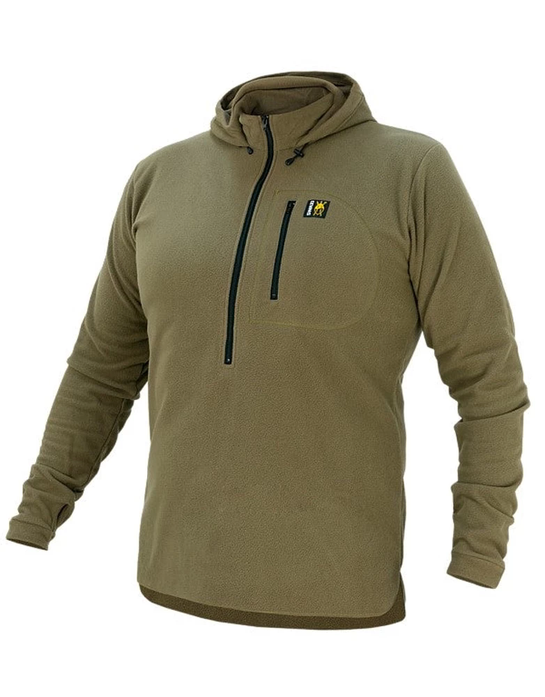 Swazi Brocco Microfleece Hoodie Tussock 3 Swazi Brocco Microfleece Hoodie Tussock