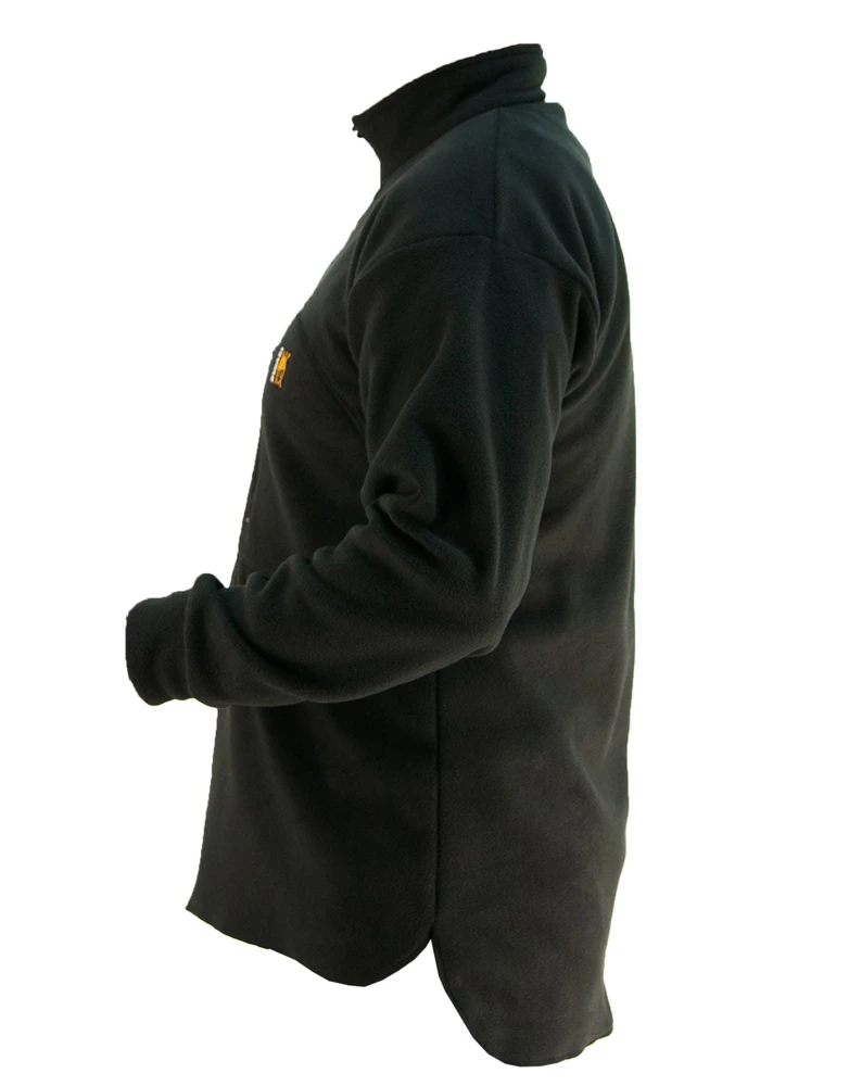 Swazi Polar Fleece Mens Bush Shirt Black 4XL 4 Swazi Polar Fleece Mens Bush Shirt Black 4XL - Image 2