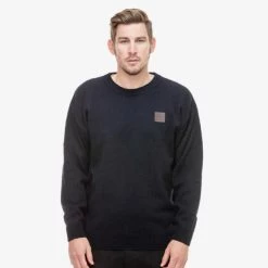 Swanndri Mens Seafarer Wool Crew Neck Jersey Navy XL