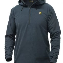Swazi Brocco Microfleece Hoodie Charcoal -Swanndri Sales charcoal