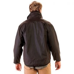 Swanndri Mens Waimak Oilskin Jacket With Wool Lining