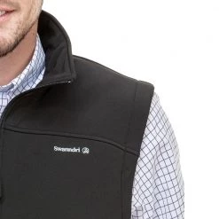 Swanndri Rimu Soft Shell Mens Vest -Swanndri Sales groupedswanndririmusoftshellmensvestblack 1