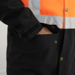 Swazi Orion Jacket Orange/Black 4XL 15 Swazi Orion Jacket Orange/Black 4XL -Swanndri Sales hvorion rjdnv blazeorange black detailshot3