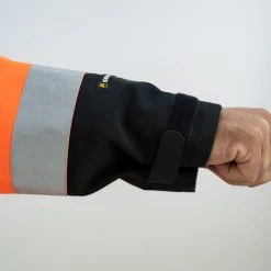 Swazi Saturn Jacket Blaze/Black XS -Swanndri Sales hvsaturn rjtv blazeorange black detailshot2