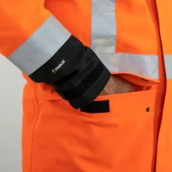 Swazi Saturn Jacket Blaze/Black XS -Swanndri Sales hvsaturn rjtv blazeorange black detailshot4