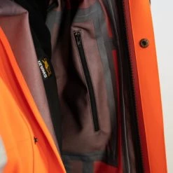 Swazi Saturn Jacket Blaze/Black XS -Swanndri Sales hvsaturn rjtv blazeorange black detailshot7