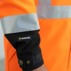 Swazi Transit Finga-Pointa Jacket Blaze 4XL -Swanndri Sales hvtransitfinga pointa jftv blazeorange black detailshot4 2 1