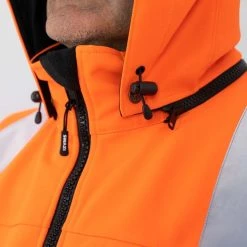 Swazi Transit Finga-Pointa Jacket Blaze XS -Swanndri Sales hvtransitfinga pointa jftv blazeorange black detailshot6 2