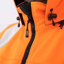 Swazi Transit Finga-Pointa Jacket Blaze XS -Swanndri Sales hvtransitfinga pointa jftv blazeorange black detailshot7 2