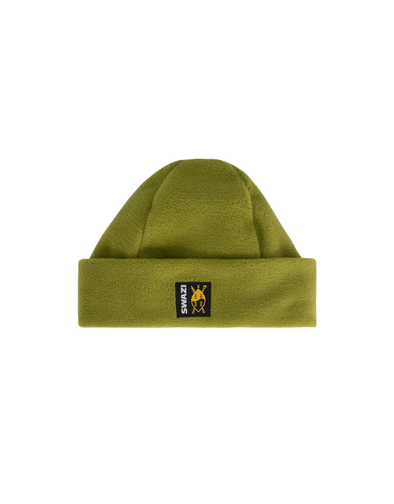 Swazi Hasbeanie Kids Fleece Beanie Waxeye Green L 3 Swazi Hasbeanie Kids Fleece Beanie Waxeye Green L