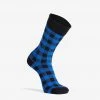 Swanndri Heritage Cotton Blend Socks -Swanndri Sales mens blue black check sock 756