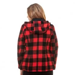 Swanndri Womens Seattle Hoodie Red/Black Check 12 -Swanndri Sales sd2738 rb 12 2