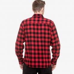 Swanndri Marylebone Mens Cotton Long Sleeve Shirt Red/Black Check 9 Swanndri Marylebone Mens Cotton Long Sleeve Shirt Red/Black Check -Swanndri Sales sw16218m marylebone red black back 1 2