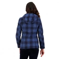 Swanndri Womens Seattle Hoodie Ink Check -Swanndri Sales sw17405w seattle hoody ink check om 03 topzoom 6 web