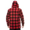 Swanndri Hudson Wool Mens Hoodie Red/Black Check -Swanndri Sales sw17435m hudson red black back 2 1