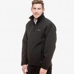 Swanndri Mens Redwoods Soft Shell Jacket Black S