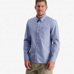 Swanndri Sales -Swanndri Sales sw202045m barrington ls shirt blue houndstooth om 03 topzoom 10 web 4 1