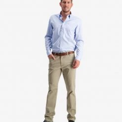 Swanndri Barrington Mens Long Sleeve Cotton Shirt Self Stripe Blue -Swanndri Sales sw202045m barrington ls shirt self stripe blue om 03 topzoom 9 web 4 1