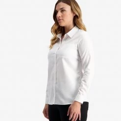 Swanndri Avondale Long Sleeve Cotton Womens Shirt Self Stripe White 9 Swanndri Avondale Long Sleeve Cotton Womens Shirt Self Stripe White -Swanndri Sales sw202111w avondale ls shirt self stripe white om 03 topzoom 11 web 5 1