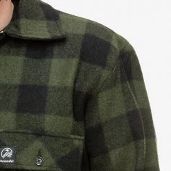 Swanndri Mens Ranger Wool Shirt Olive/Black Check