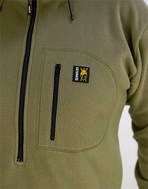 Swazi The Hood Polar Fleece Mens Hoodie Tussock 10 Swazi The Hood Polar Fleece Mens Hoodie Tussock - Image 8