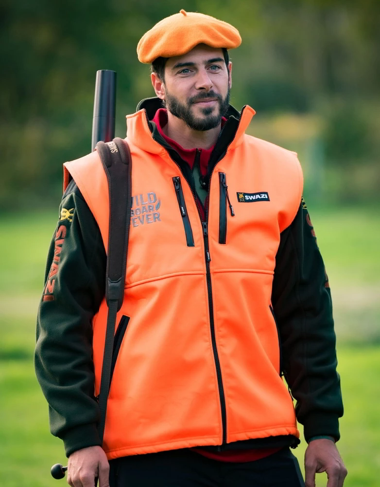 Swazi The Wild WBF Mens Vest Blaze Orange 4 Swazi The Wild WBF Mens Vest Blaze Orange - Image 2